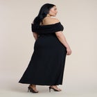 Off The Shoulder Knit Maxi Dress image number 1