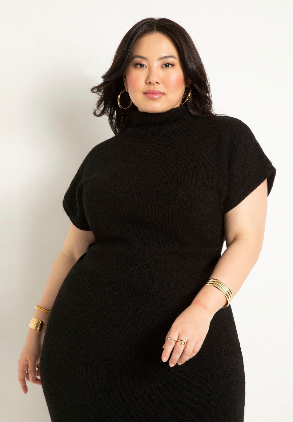 Short Sleeve Sweater Dress image number 1