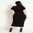 Short Sleeve Sweater Dress image number null