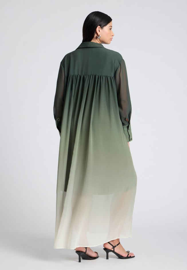 Ombre Shirt Dress image number 1