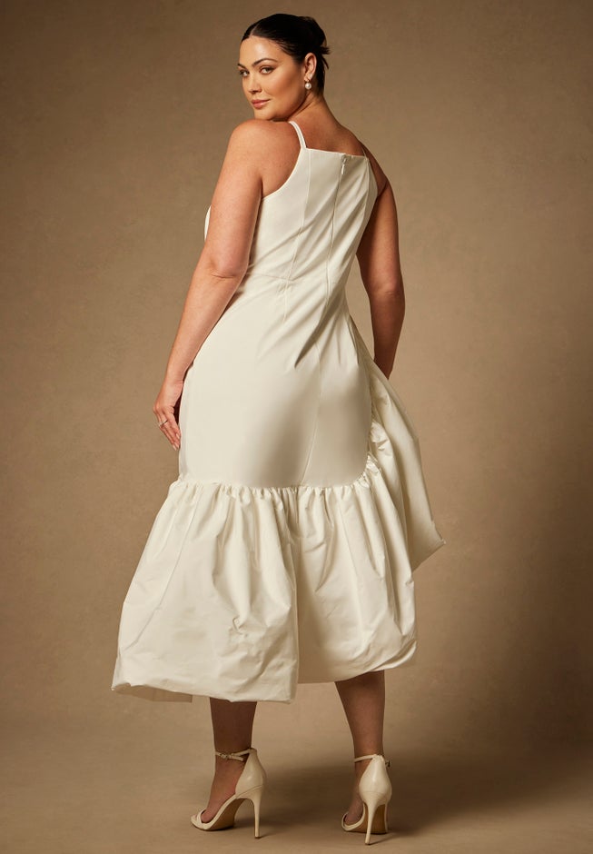 Bridal by ELOQUII Midi Flounce Dress image number 4