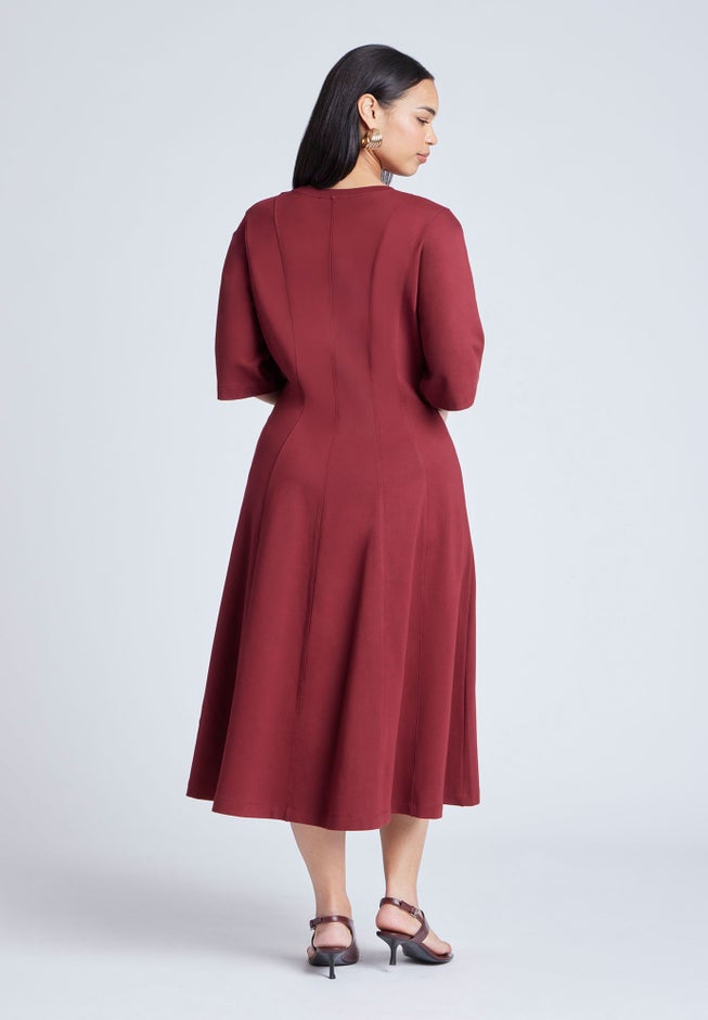 Seam Detail Ponte Work Dress image number 1