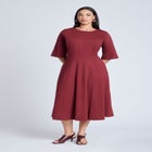 Seam Detail Ponte Work Dress image number null