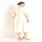 Seam Detail Ponte Workwear Midi Dress image number null
