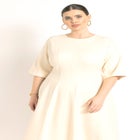 Seam Detail Ponte Workwear Midi Dress image number null