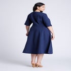 Seam Detail Ponte Work Dress image number null