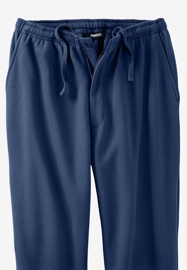 Fleece Zip Fly Sweatpants image number 3