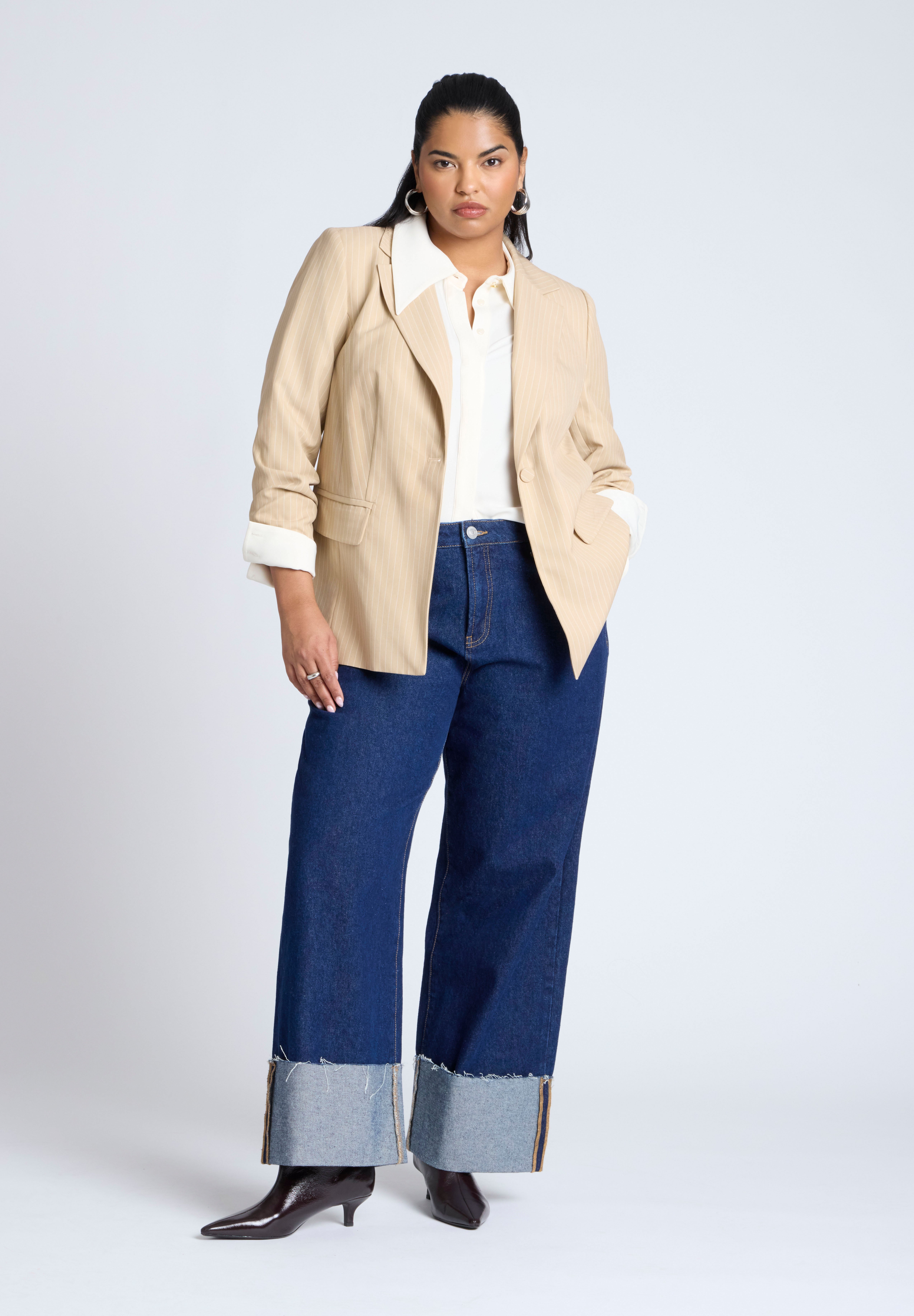 Pinstripe Blazer image number 2