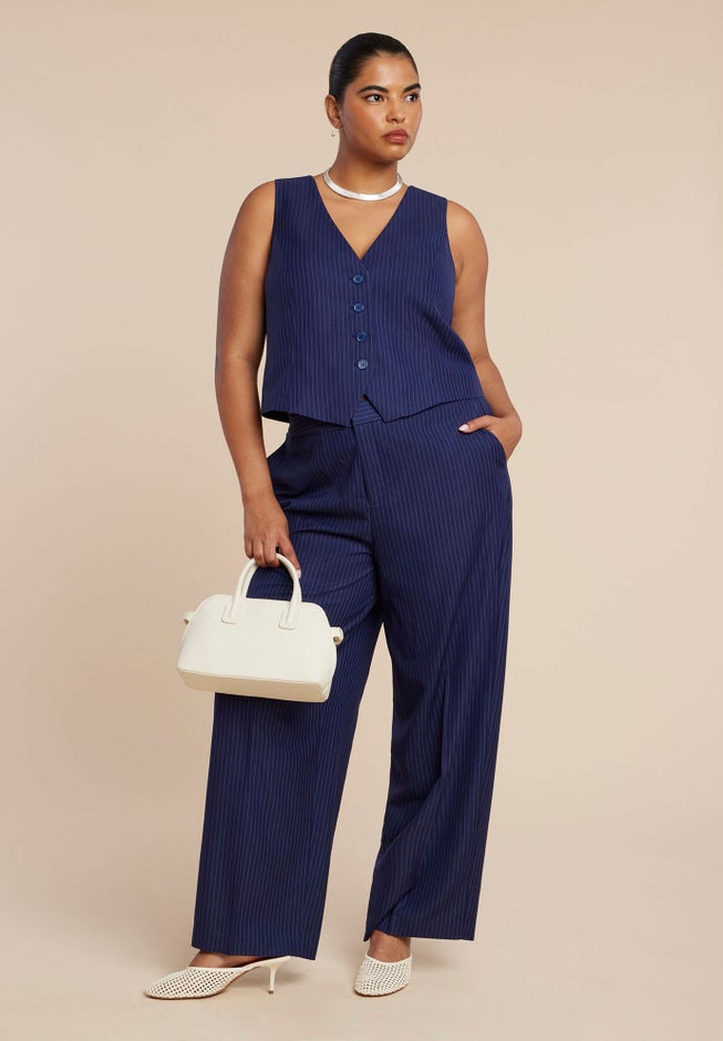 Pinstripe Suit Vest image number 3