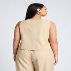 Pinstripe Suit Vest image number null