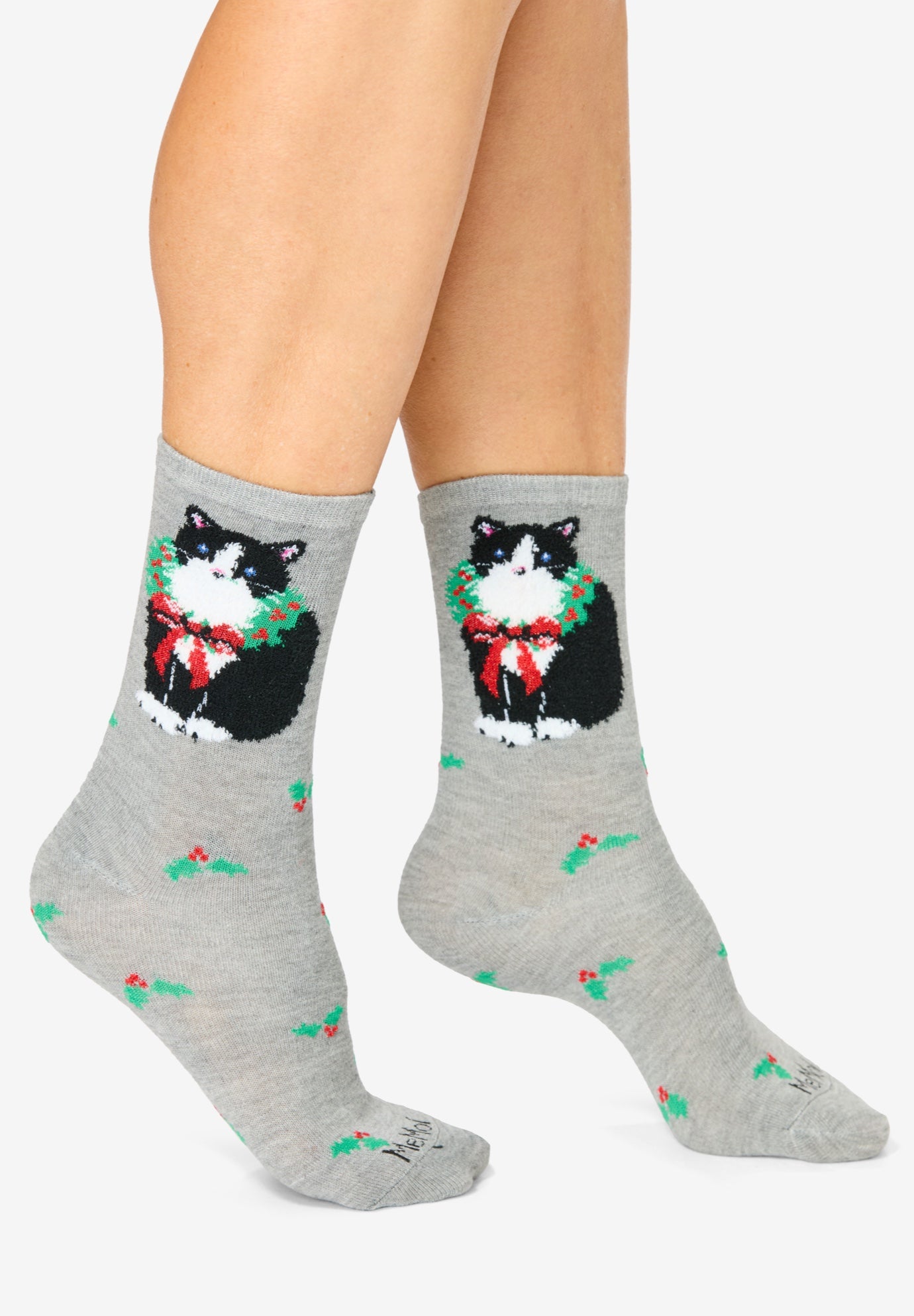 MeMoi® 2-Pack Holiday Crew Socks image number 1