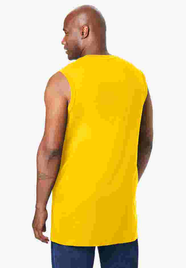 Shrink-Less Longer-Length Lightweight Muscle Pocket Tee image number 1