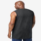 Shrink-Less Longer-Length Lightweight Muscle Pocket Tee image number null