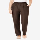 Woven Hassle-Free Pull-On Pants image number null