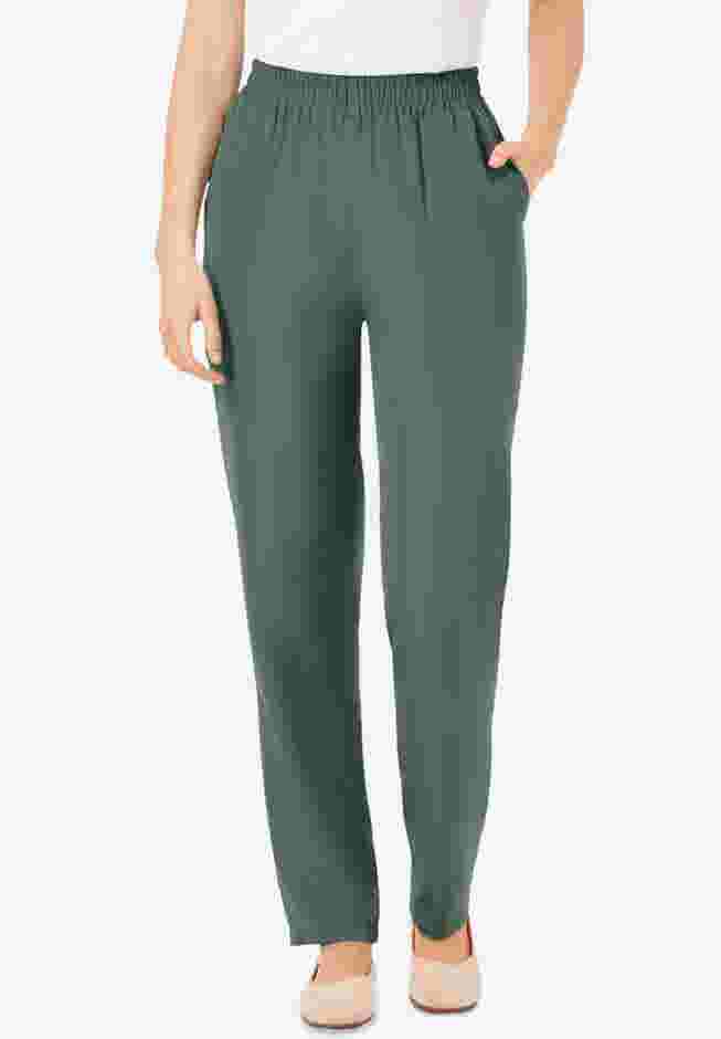 Woven Hassle-Free Pull-On Pants image number 0
