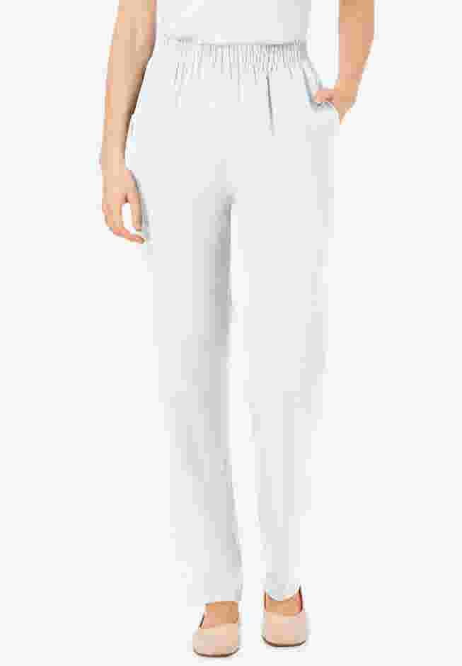 Woven Hassle-Free Pull-On Pants image number 0