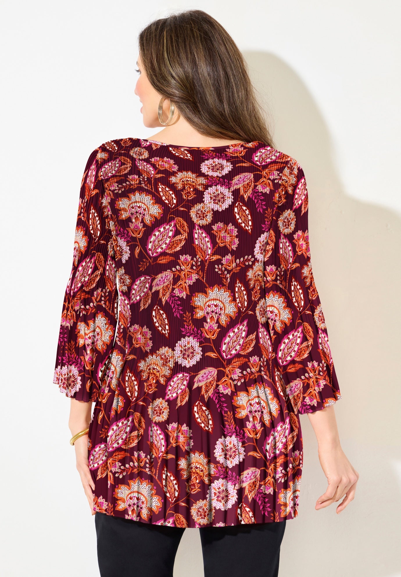 Affinity Chain Pleated Blouse image number 1