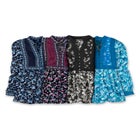 Button-Front Mixed Print Tunic image number null