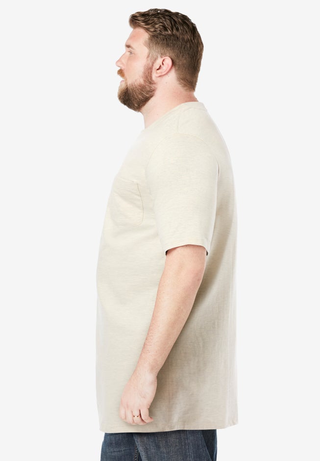 Heavyweight Longer-Length Pocket Crewneck T-Shirt image number 2