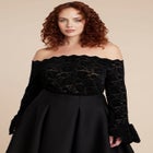 Off The Shoulder Lace Top image number null