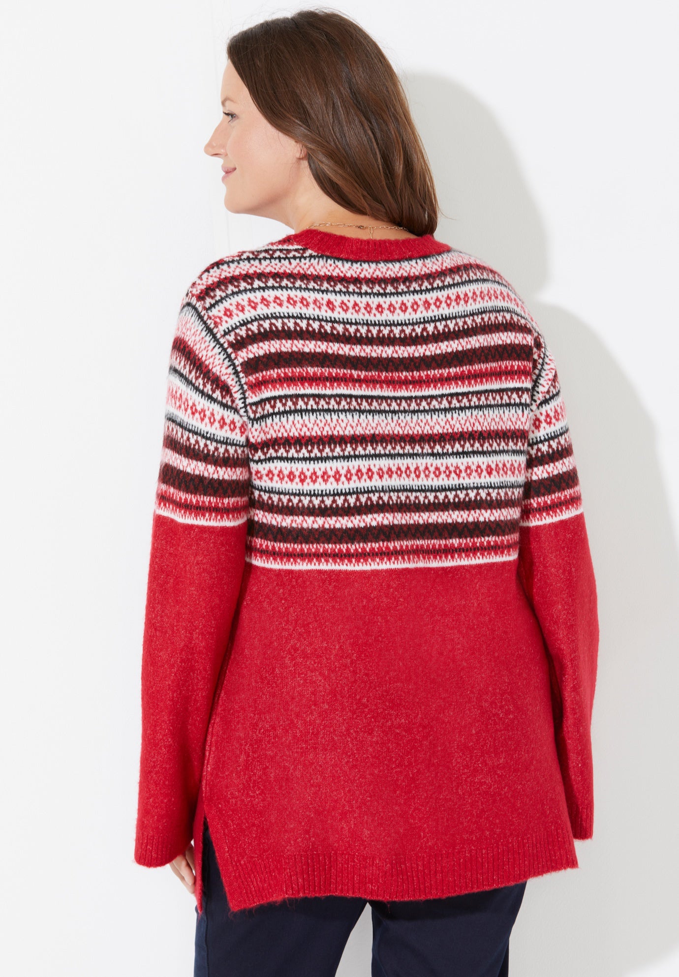Fair Isle Pullover Sweater image number 1