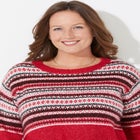 Fair Isle Pullover Sweater image number null