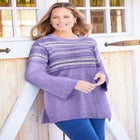 Fair Isle Pullover Sweater image number null