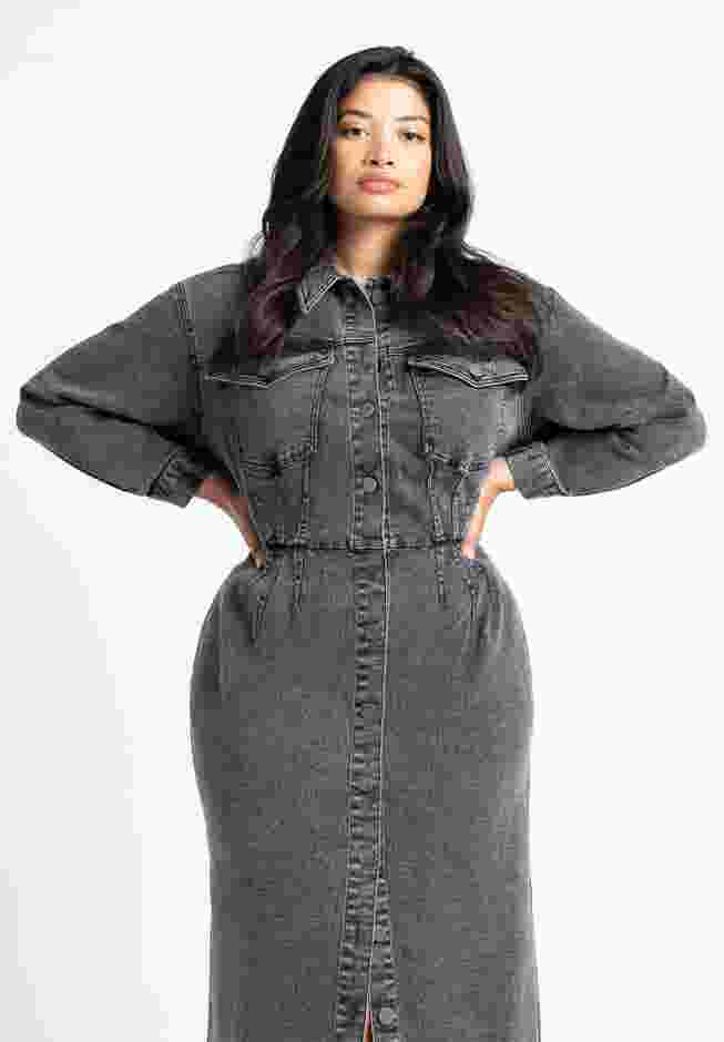 Denim Fitted Dress image number 2