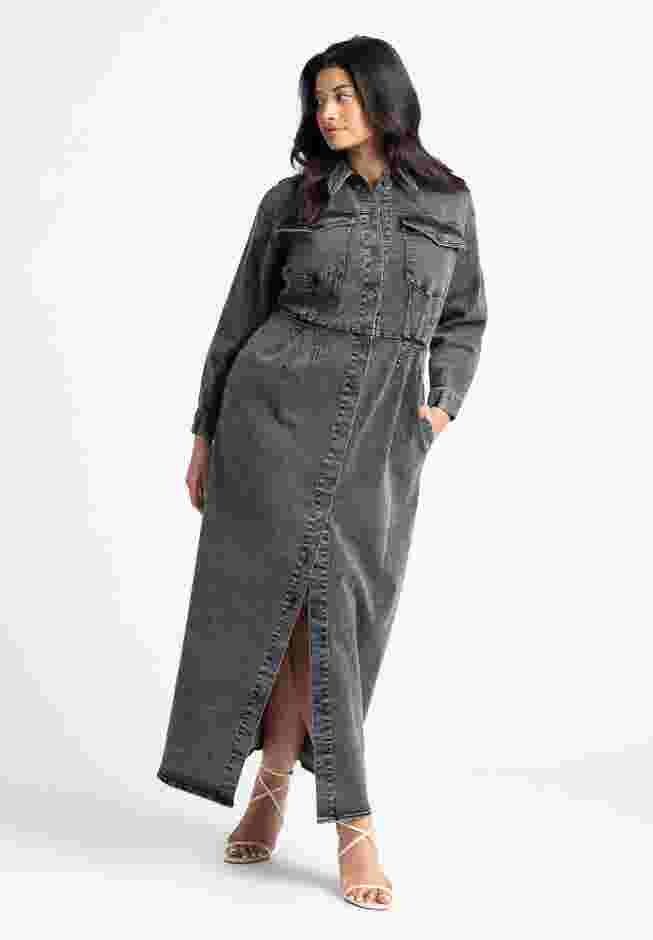 Denim Fitted Dress image number 0