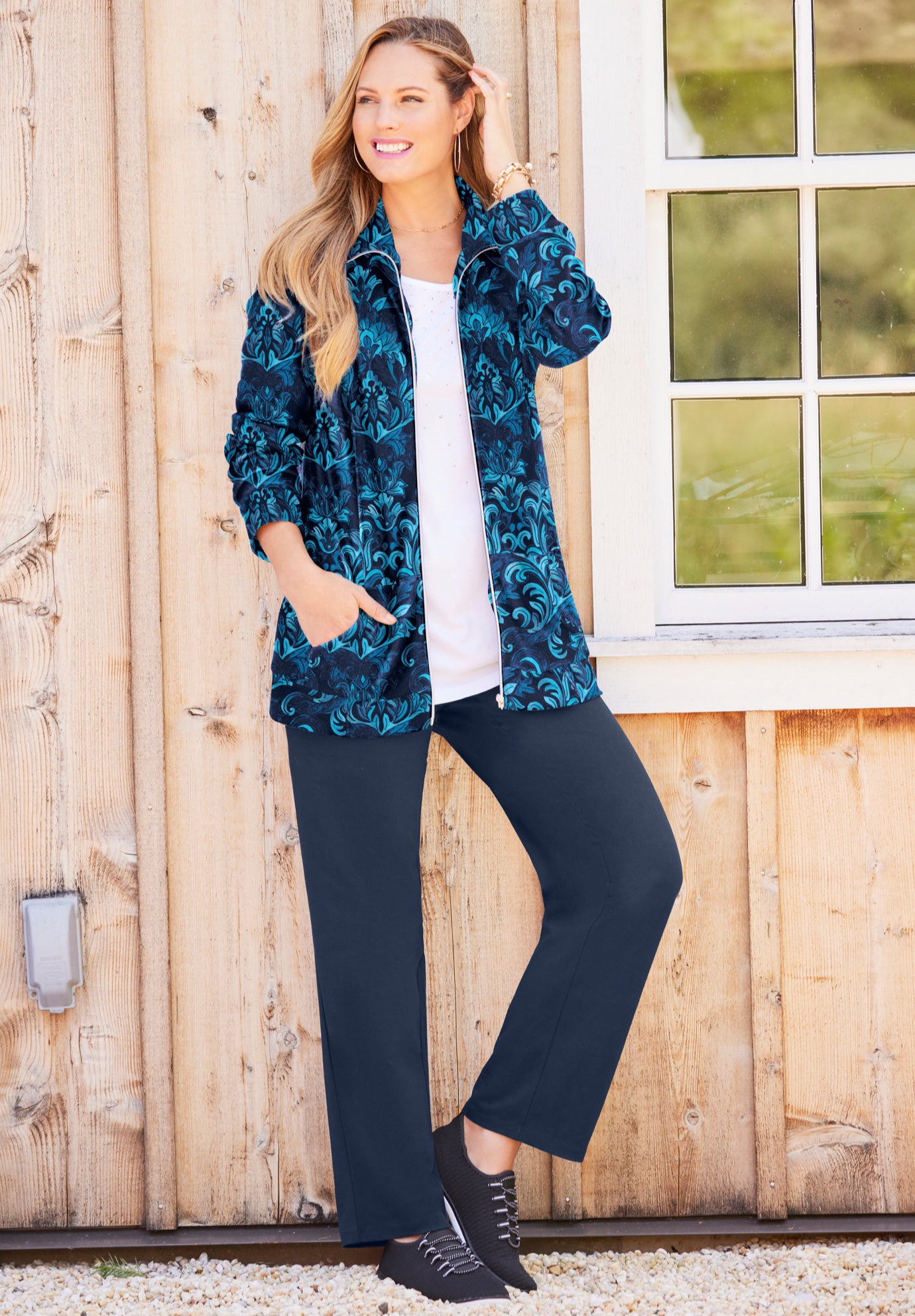 Cozy Velour Jacket image number 3