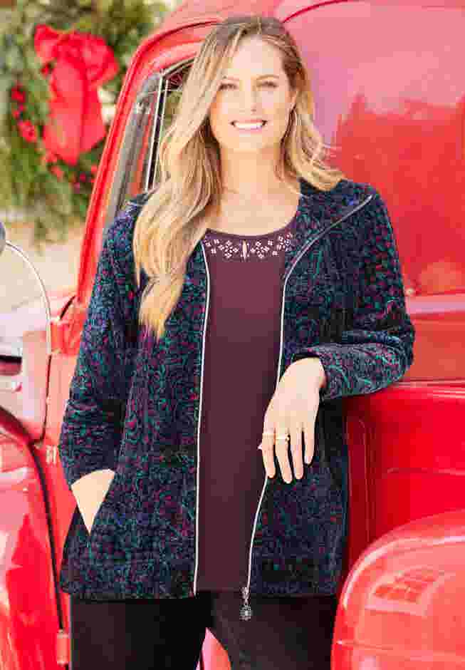 Cozy Velour Jacket image number 0
