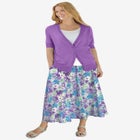 Lightweight Short Sleeve V-Neck Cardigan image number null