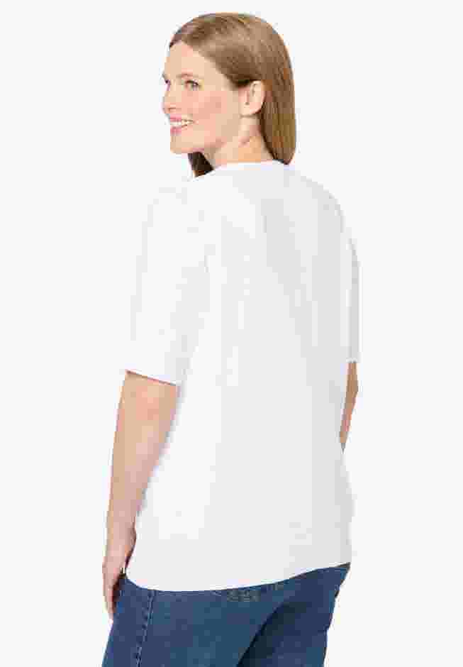Lightweight Short Sleeve V-Neck Cardigan image number 1