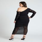 Ruched Asym Maxi Dress image number null