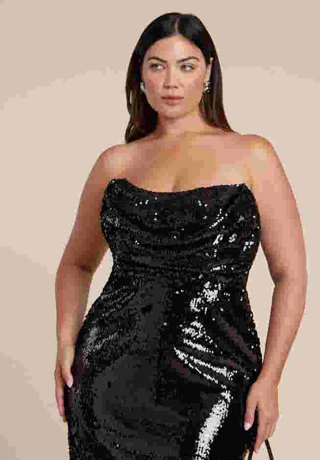 Corset Bodice Sequin Dress image number 2