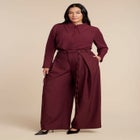 Pointed Collar Button Up Shirt image number null