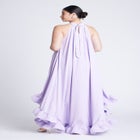  High Low Dramatic Ruffle Detail Dress image number null