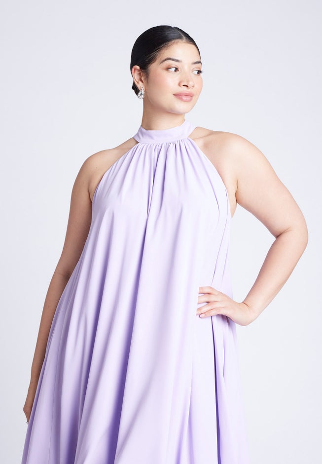 High Low Dramatic Ruffle Detail Dress image number null