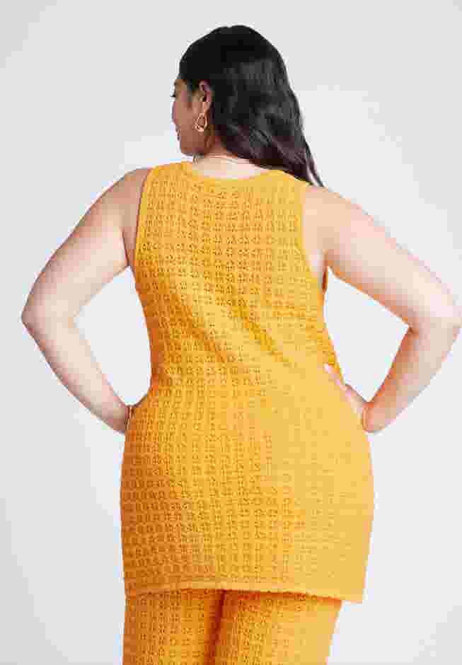 Racer Sweater Top With Scalloping image number 2