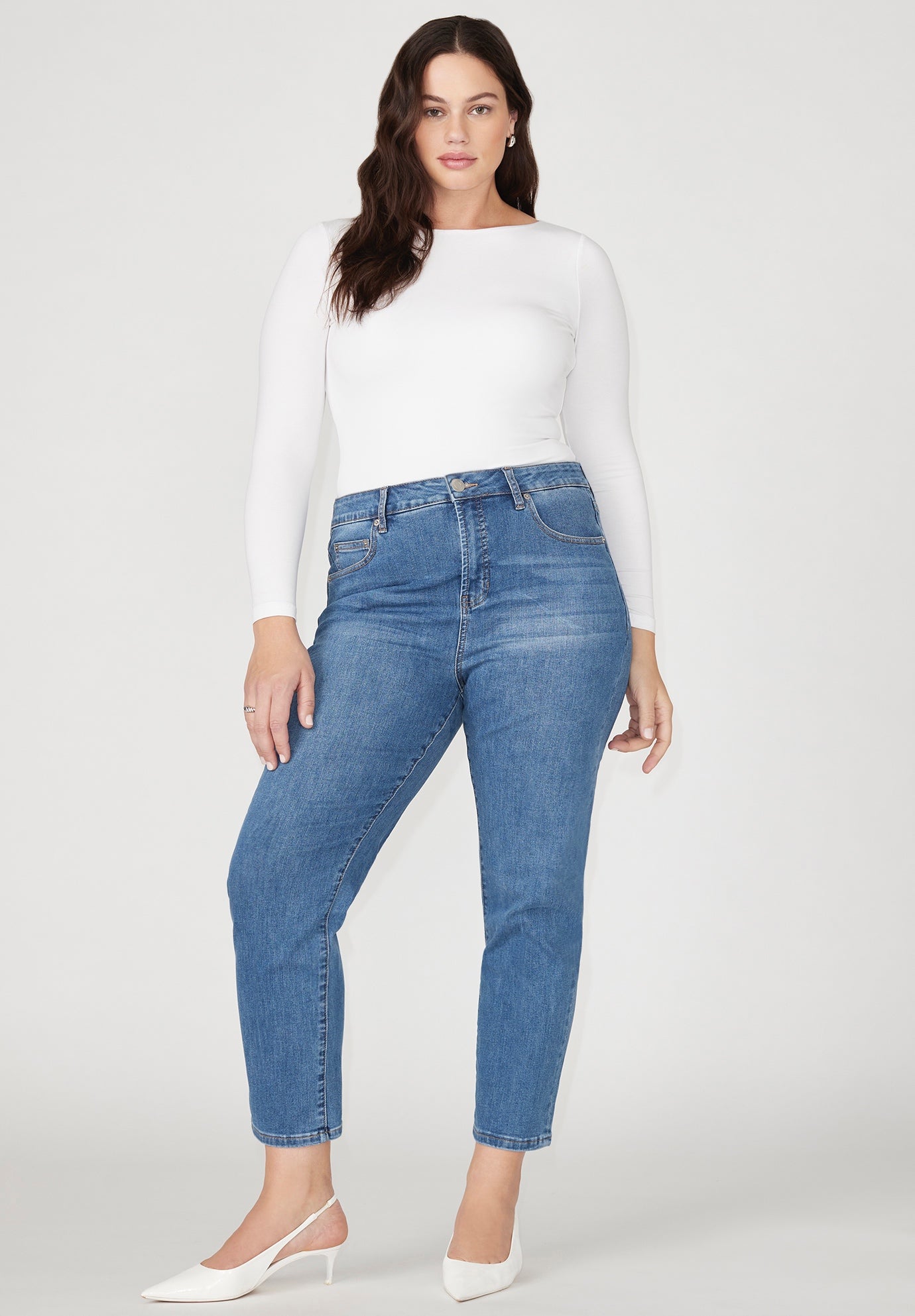 The Leigh Super Stretch Slim Leg Jean image number 0