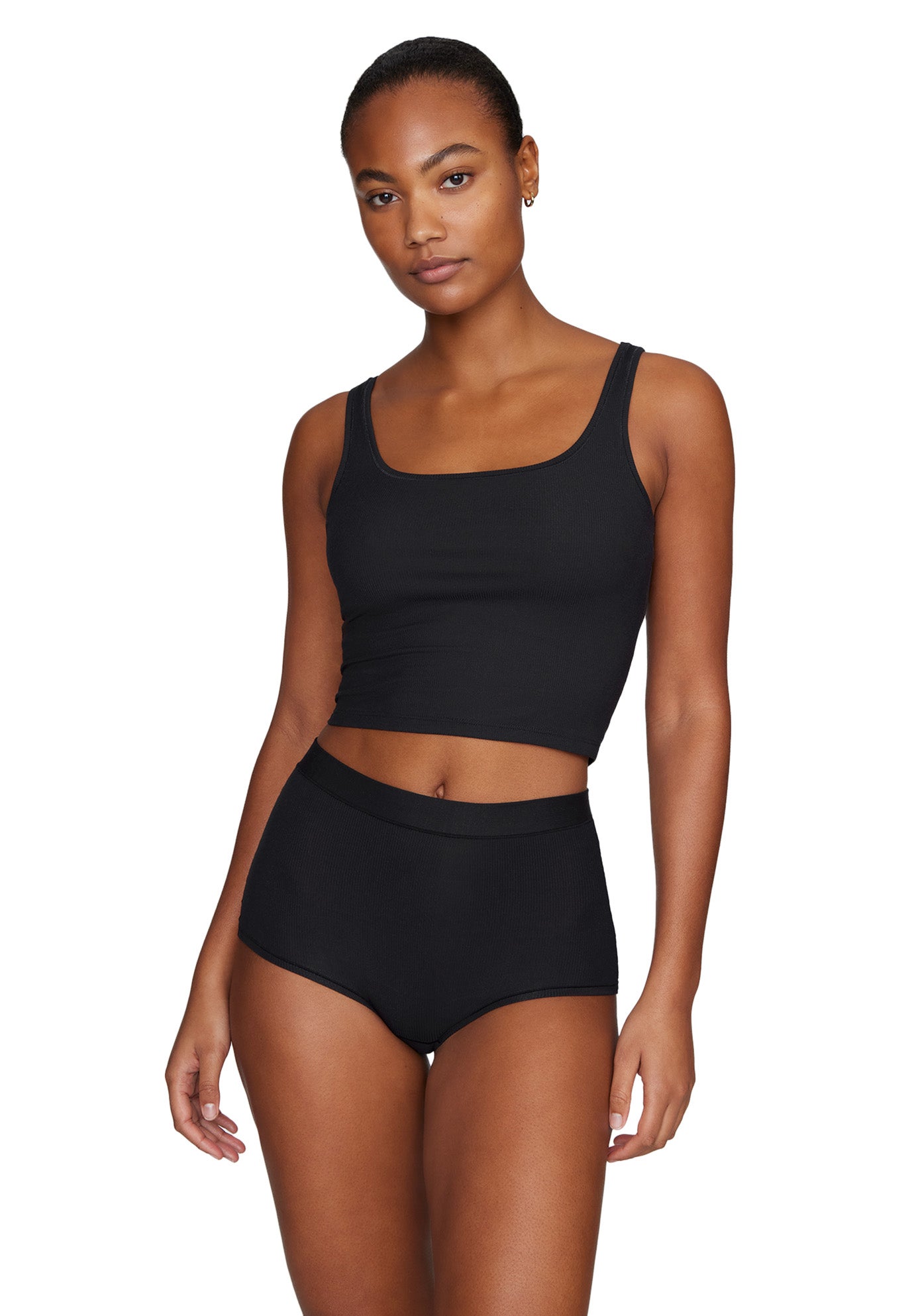 The Square Neck Tank - Modal Silk Rib image number 1