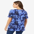 Perfect Printed Short-Sleeve Crewneck Tee image number null