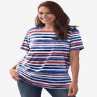 Perfect Printed Short-Sleeve Crewneck Tee image number null