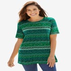 Perfect Printed Short-Sleeve Crewneck Tee image number null