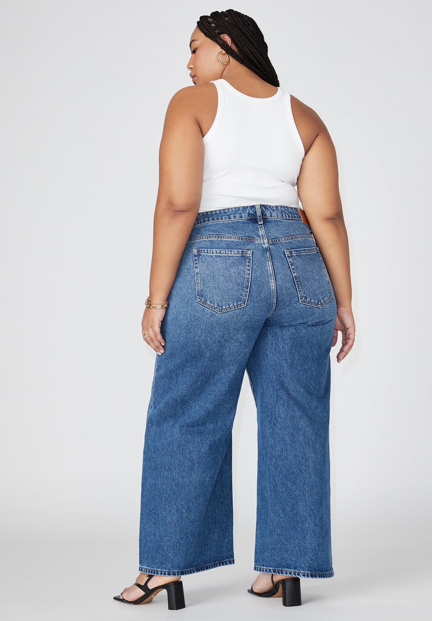 The Yvette Rigid Wide Leg Jean image number 2