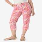 Plus Size Classic Stretch Capri Jean image number null