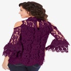 Lace Cold-Shoulder Top image number null