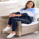 Tie-dyed knit sweatshirt tunic image number null