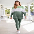 Tie-dyed knit sweatshirt tunic image number null