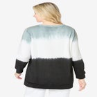 Tie-dyed knit sweatshirt tunic image number null